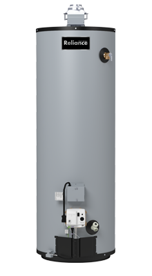 6 40 GBFS 40 Gallon Short Energy Efficient Flue Damper Natural Gas Water Heater - 6 Year Warranty