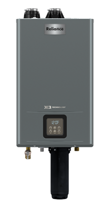 RTHR 199X3 Premium Condensing 10.5-GPM 199000-BTU Indoor-Outdoor Natural Gas-Propane Tankless Water Heater with X3® Scale Prevention