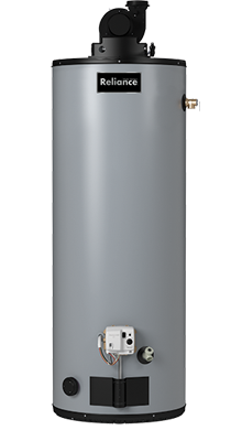 6 50 YRVIT - 50 Gallon High Recovery Power Vent Natural Gas Water Heater - 6 Year Warranty